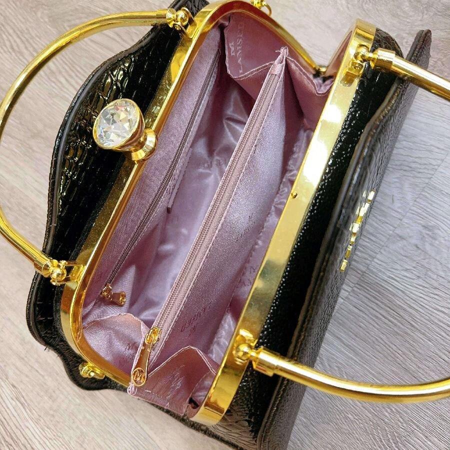 Women's Cloud Pattern Handbag Vintage Crocodile Design Shoulder Crossbody Bag Elegant Classic Tote Purse Casual Daily Work Fashion