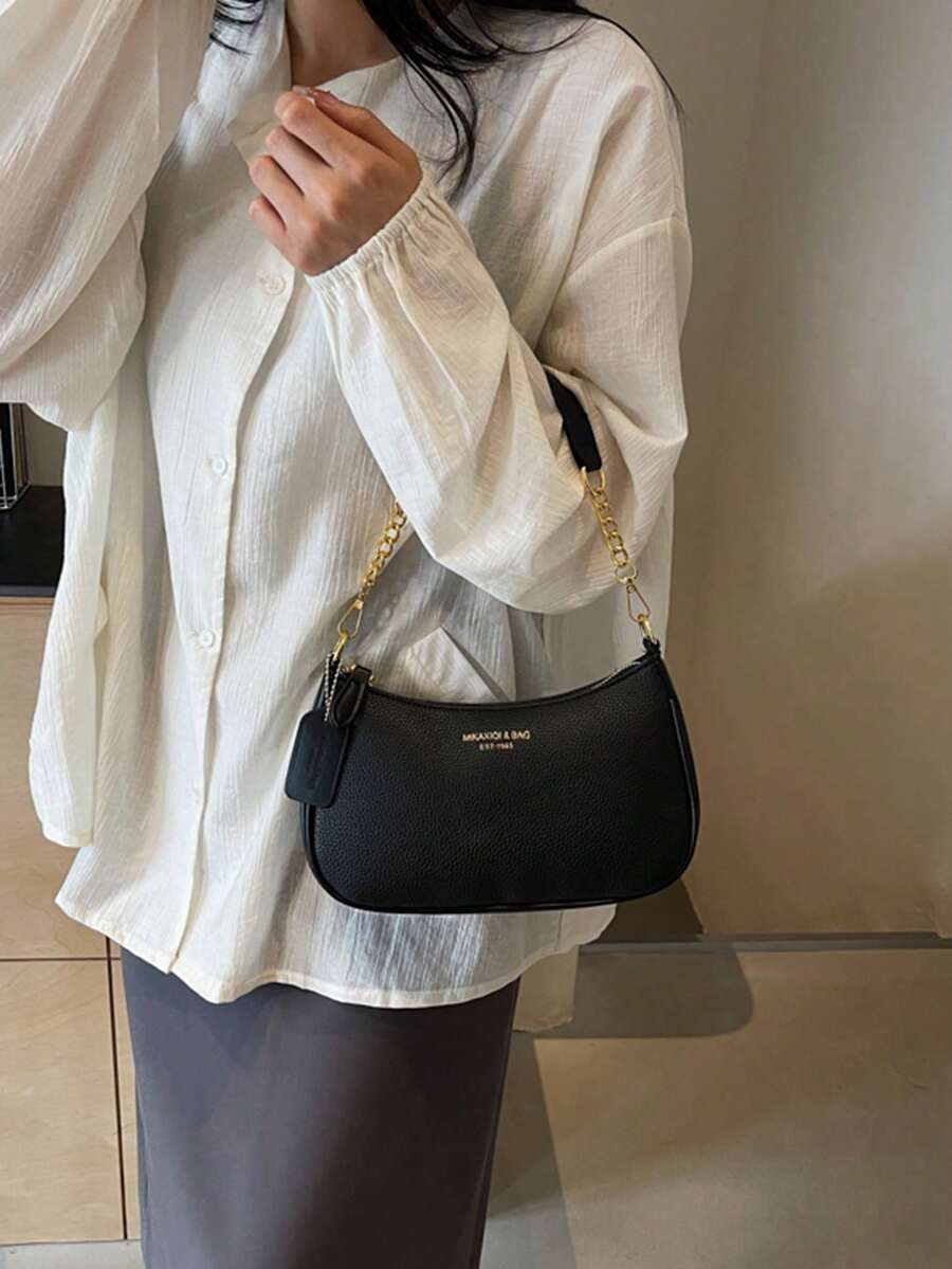 Women's Fashion Underarm Bag 2025 Single Shoulder Handbag Small Textured Work Bag Stylish Versatile Purse For Daily Casual Or Office