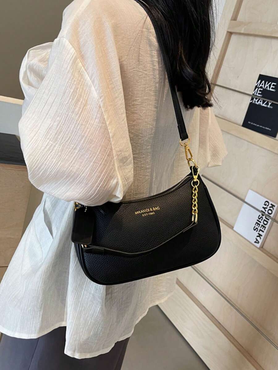 Women's Fashion Underarm Bag 2025 Single Shoulder Handbag Small Textured Work Bag Stylish Versatile Purse For Daily Casual Or Office
