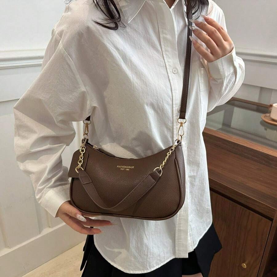 Women's Fashion Underarm Bag 2025 Single Shoulder Handbag Small Textured Work Bag Stylish Versatile Purse For Daily Casual Or Office