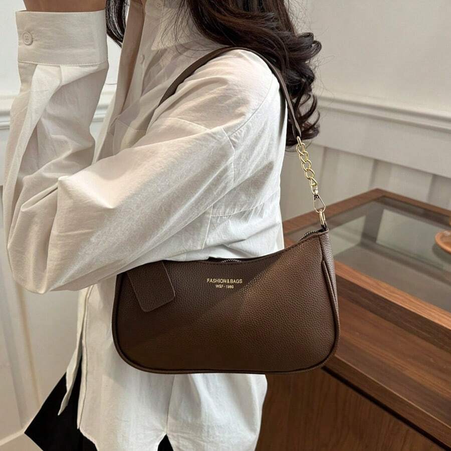 Women's Fashion Underarm Bag 2025 Single Shoulder Handbag Small Textured Work Bag Stylish Versatile Purse For Daily Casual Or Office