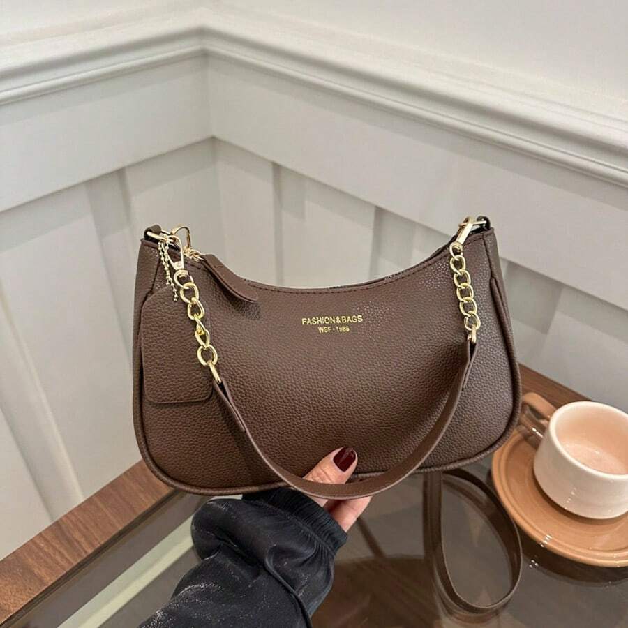 Women's Fashion Underarm Bag 2025 Single Shoulder Handbag Small Textured Work Bag Stylish Versatile Purse For Daily Casual Or Office