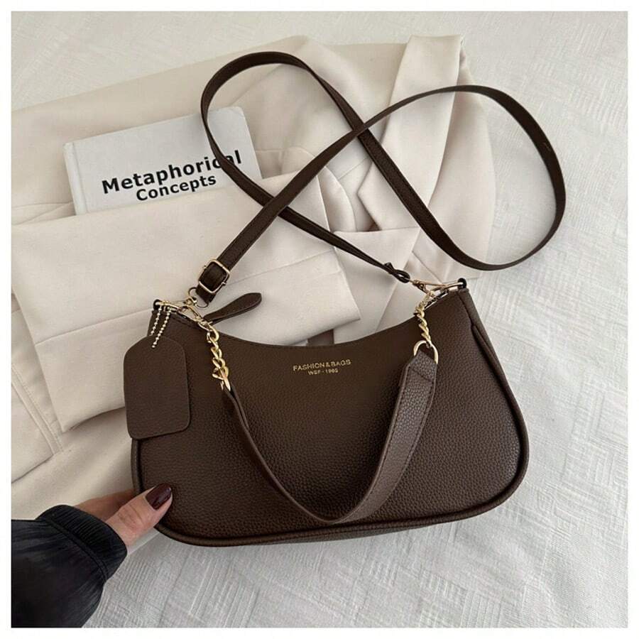 Women's Fashion Underarm Bag 2025 Single Shoulder Handbag Small Textured Work Bag Stylish Versatile Purse For Daily Casual Or Office