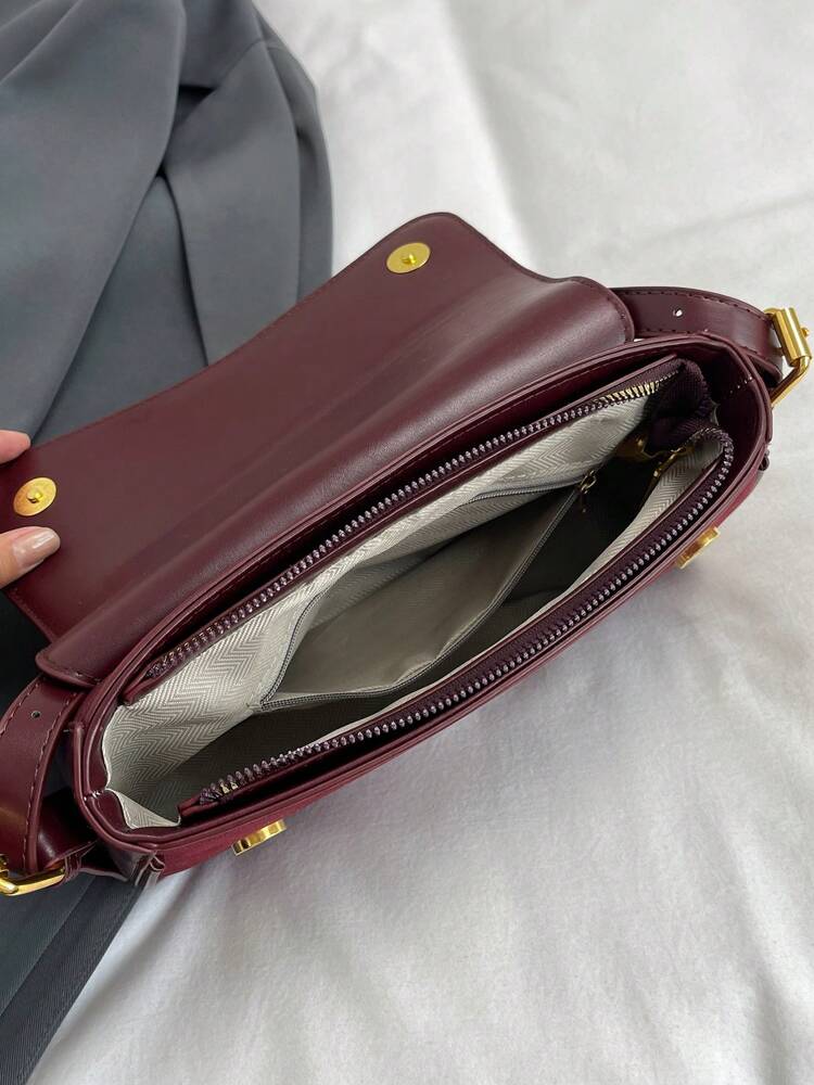 Women's Matte Leather Saddlebag Backpack Shoulder Crossbody Bag Casual Small Tote Purse Fashion Travel Daily Versatile Elegant Handbag