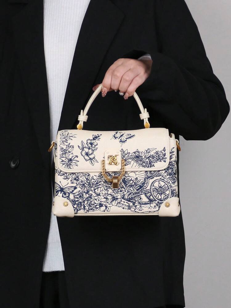 Women's Luxury Embroidered Leather Small Square Bag High End Niche Handbag Exquisite White Elegant Shoulder Purse Messenger Tote Casual