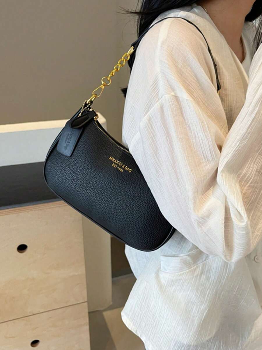 Women's Fashion Underarm Bag 2025 Single Shoulder Handbag Small Textured Work Bag Stylish Versatile Purse For Daily Casual Or Office